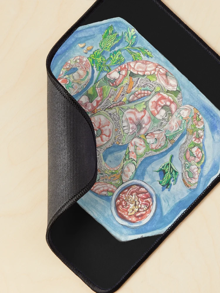 Thumbnail 2 of 5, Mouse Pad, Python Spring Roll designed and sold by RaLiz.