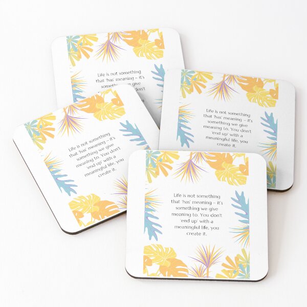 Item preview, Inspirational Quote Uplifting Cute Trendy Leaves Tropical designed and sold by SundaySoup.