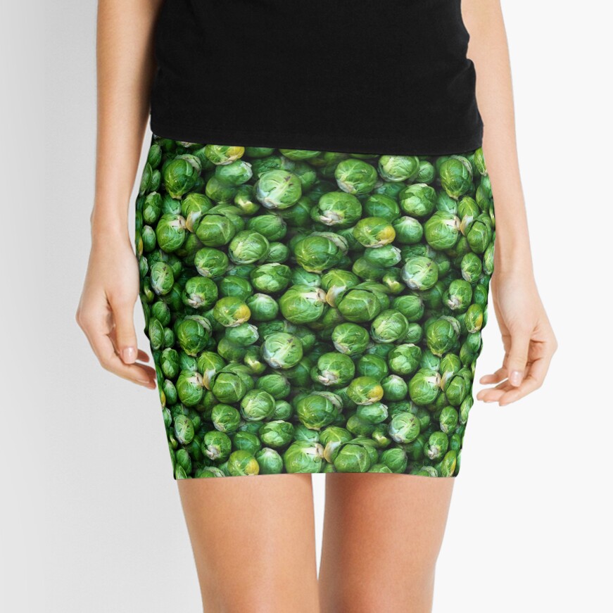 Sprouts Forever (pattern) Mini Skirt