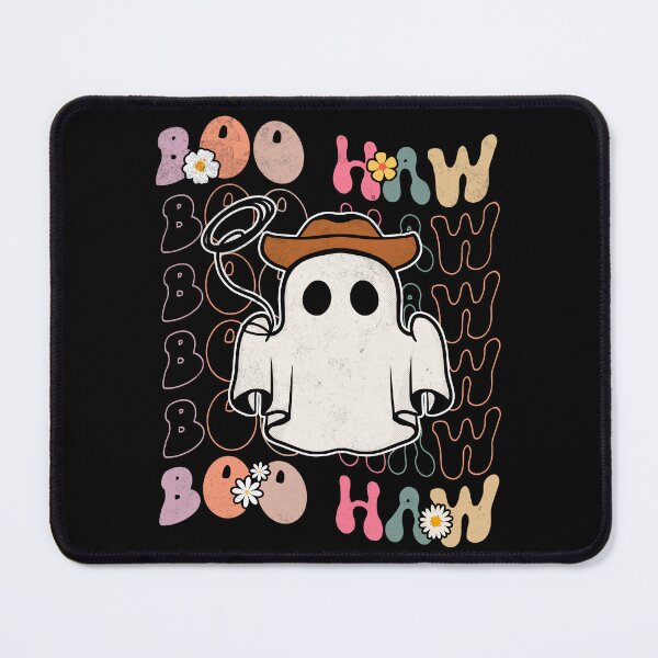 Item preview, Boo Haw Ghost Cowboy Cowgirl Western Groovy Ghost Halloween designed and sold by Zulfiqqar.