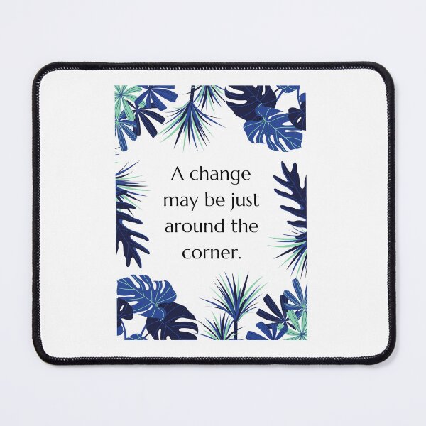Item preview, Blue Aesthetic Inspirational Quote Uplifting Leaves Tropical designed and sold by SundaySoup.