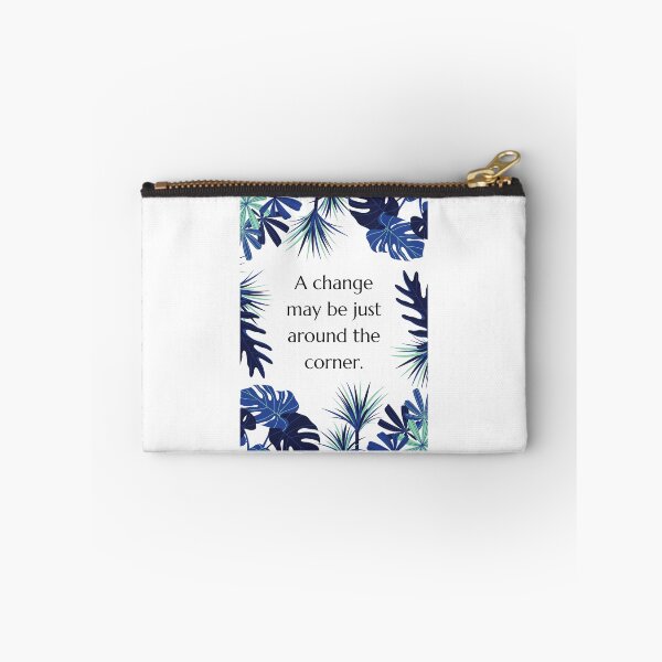 Item preview, Blue Aesthetic Inspirational Quote Uplifting Leaves Tropical designed and sold by SundaySoup.
