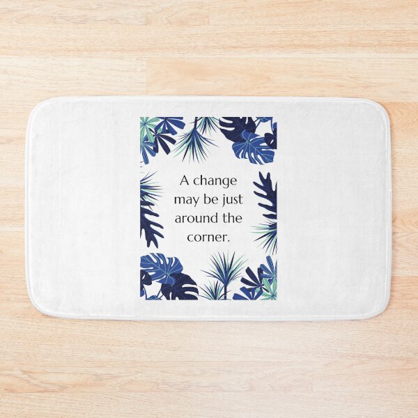 Item preview, Blue Aesthetic Inspirational Quote Uplifting Leaves Tropical designed and sold by SundaySoup.