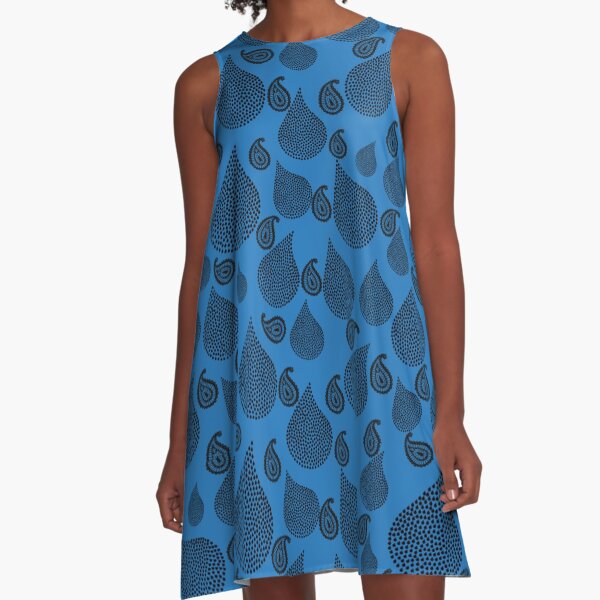 Item preview, BLUE & BLACK TEARDROP designed and sold by amalgamateyou.
