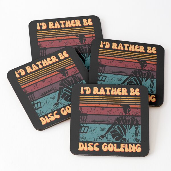 Item preview, I'd Rather Be Disc Golfing Funny Disc Golf Sport Design Vintage Retro Style designed and sold by BearCaveDesigns.