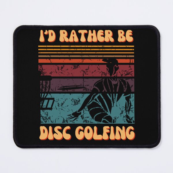 Item preview, I'd Rather Be Disc Golfing Funny Disc Golf Sport Design Vintage Retro Style designed and sold by BearCaveDesigns.