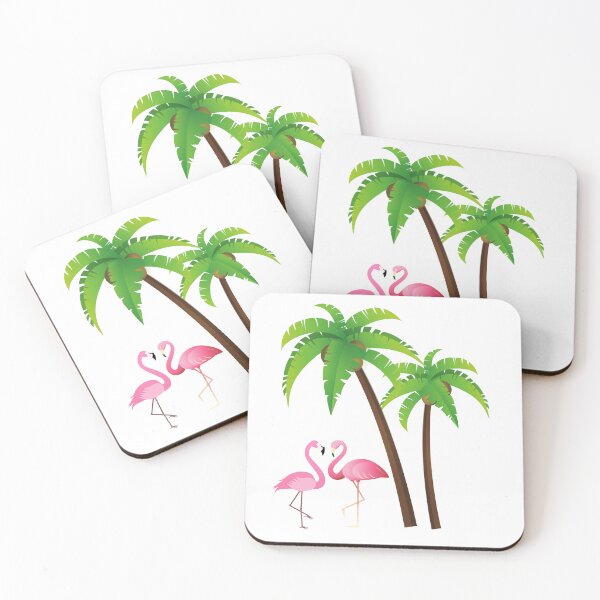 Item preview, Palm tree and flamingo designed and sold by The Love Quill.