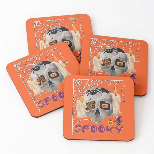 Item preview, Spooky Aesthetic Tiles on Orange designed and sold by LoloTrends.