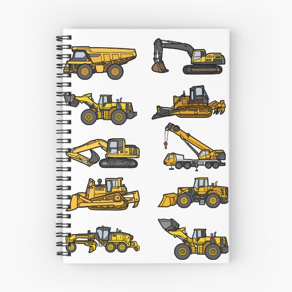 Item preview, Diggers and cranes and dump trucks designed and sold by zenbition.