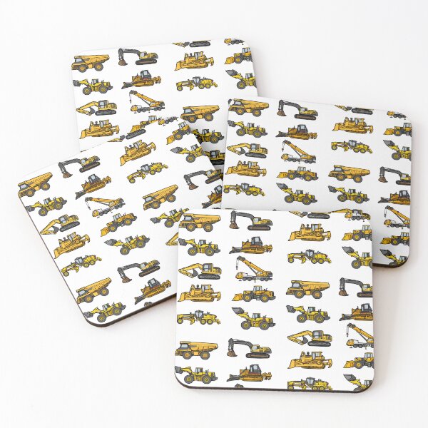 Item preview, Diggers and cranes and dump trucks designed and sold by zenbition.