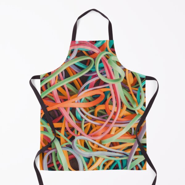 Item preview, Retro Multicolor Neon Pastel Rubber Bands Abstract Photograph designed and sold by patternsoup.