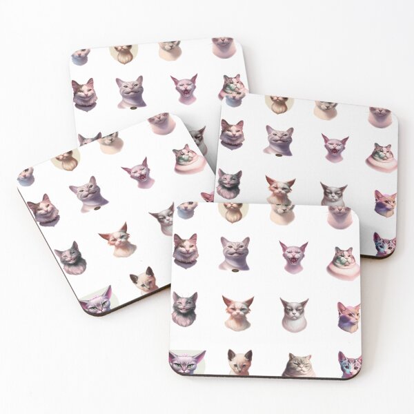 Item preview, A Set of Sixteen Finely Illustrated Cat Portraits for Your Purr-usal designed and sold by Bookwyrm-Bazaar.