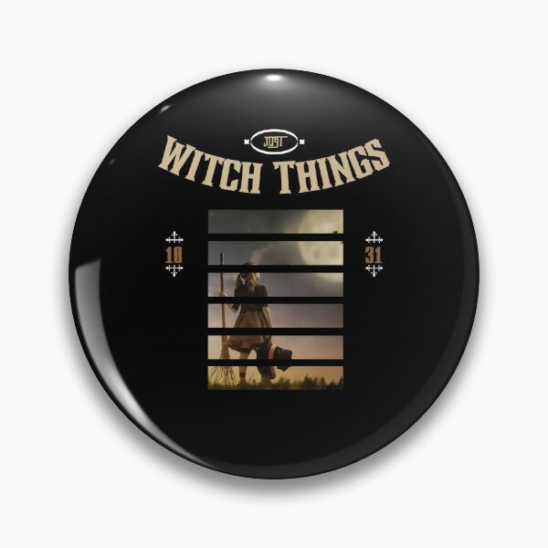 Item preview, Just Witch Things| If You Like Halloween And Scary Witches', This Witch Holding A Broom Is Right For You! designed and sold by House-Of-Pinto.