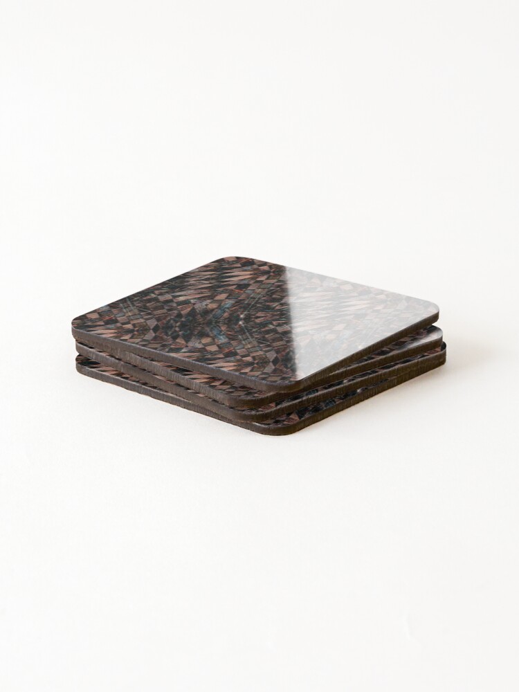 Thumbnail 4 of 5, Coasters (Set of 4), Difference Machine (pattern) designed and sold by Yampimon.