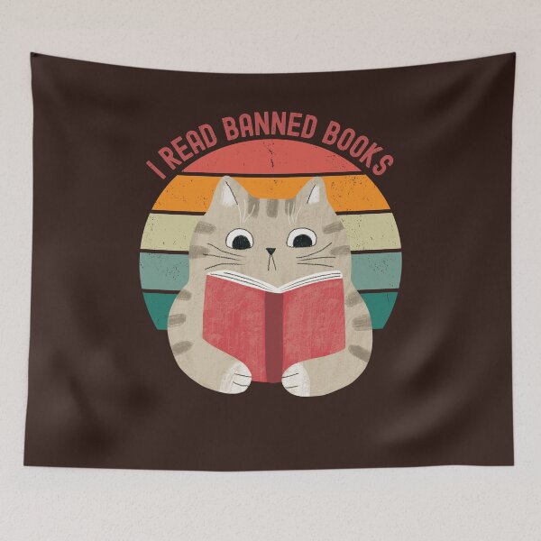 Item preview,  Cat I read banned books designed and sold by JoeyGrace.
