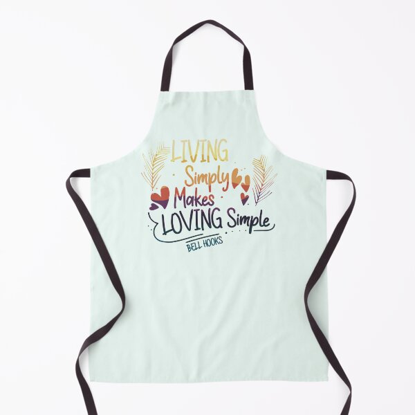 Item preview, Bell Hooks Quote | Living Simply Makes Loving Simple | Bell Hooks Gloria Jean Watkins  designed and sold by SchlossInspire.