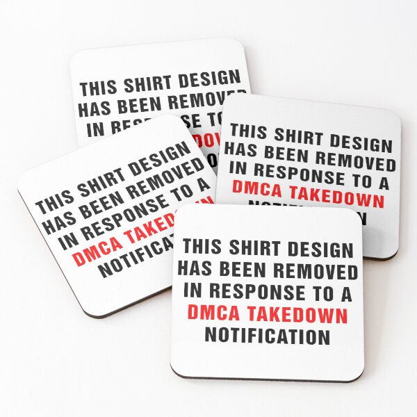 Item preview, DMCA Violation Takedown Notice (Black) designed and sold by Fanboys Anonymous.
