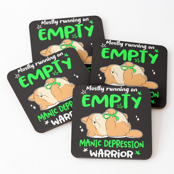 Item preview, Mostly running on Empty Manic Depression Warrior designed and sold by ElizabethS809.