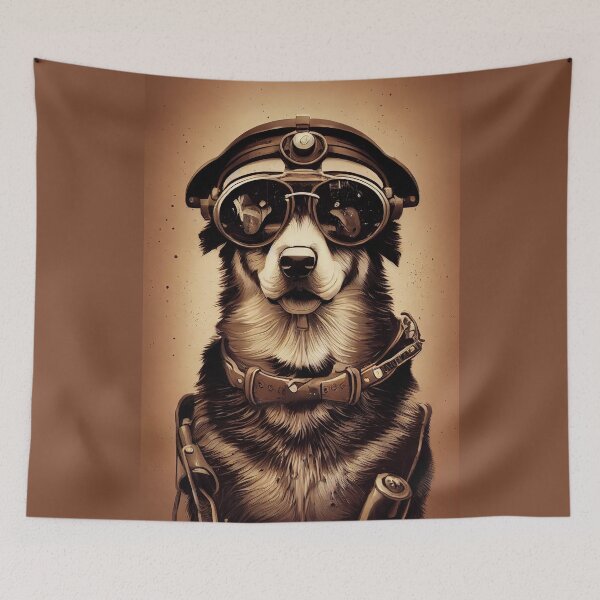 Item preview, Vintage german shepherd portrait designed and sold by etherElric.