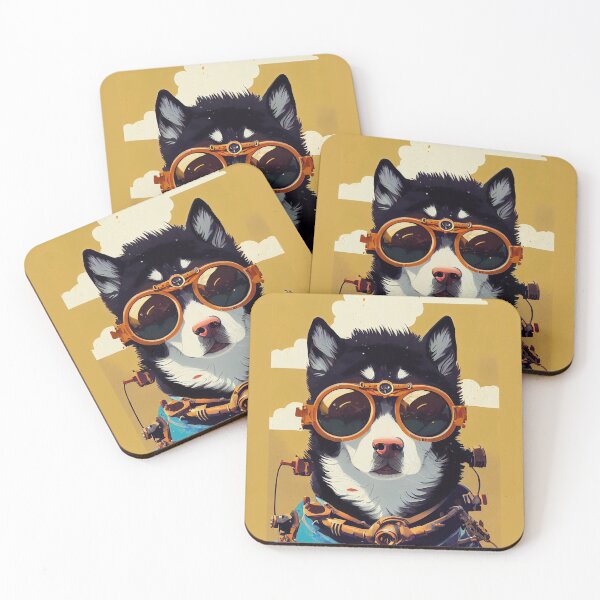 Item preview, Vintage husky portrait designed and sold by etherElric.