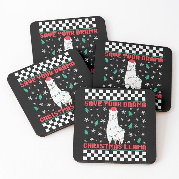 Item preview, Save Your Drama Christmas LLama designed and sold by christteenryan.