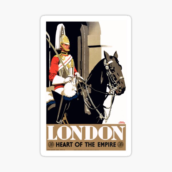 Item preview, 1935 LONDON Heart Of The Empire GWR Travel Poster designed and sold by retrographics.