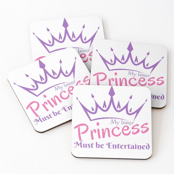 Item preview, My Inner Princess Must be Entertained Purple Crown design for toddlers, princesses, pink lovers designed and sold by tranquilbeach.