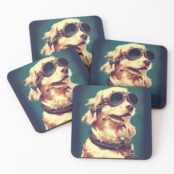 Item preview, Vintage golden retriever portrait designed and sold by etherElric.