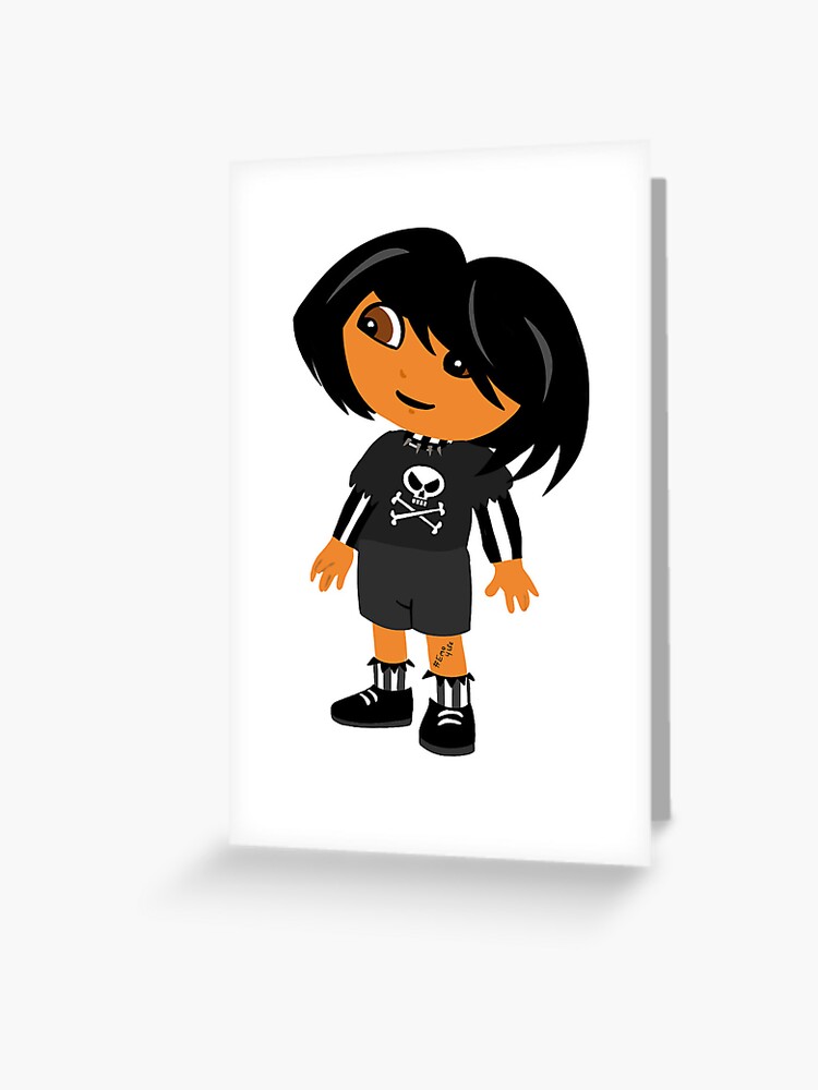 I Love Emo Girls Gifts | Greeting Card