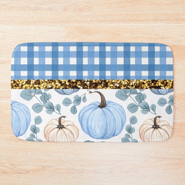 Item preview, Pumpkin White With Glitter (Plaid) designed and sold by SimplyMe-Plus.