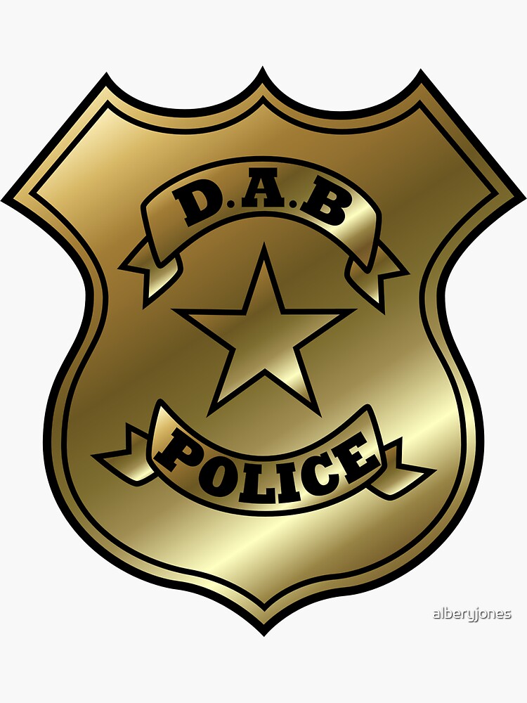 How to draw Dab police badge 