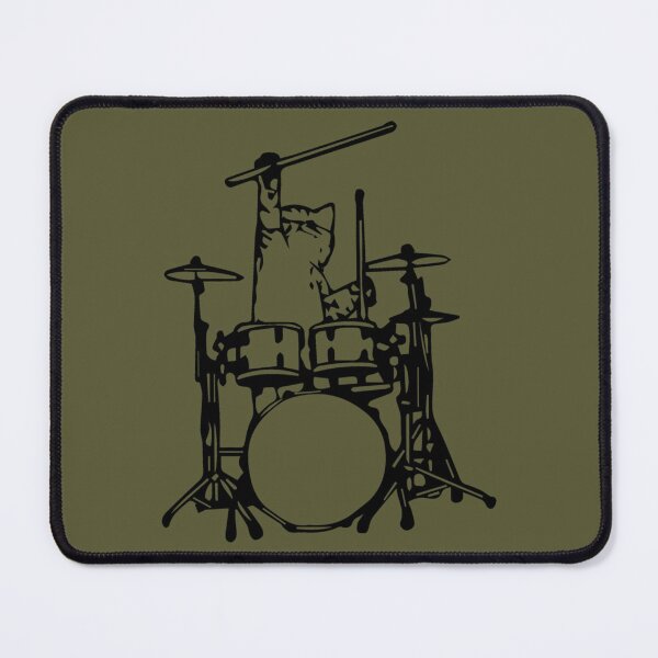 Item preview, Funny Cat Playing Drums designed and sold by JanBidinger.