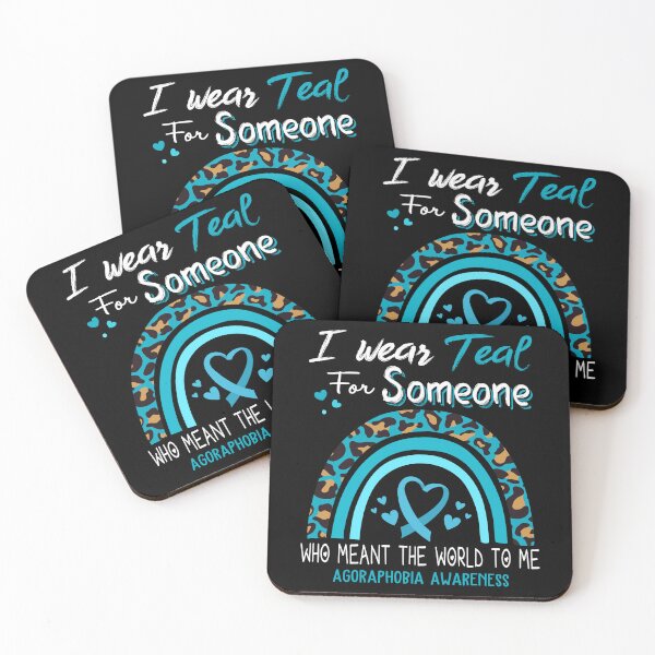 Item preview, Agoraphobia Awareness I Wear Teal for Someone Who Meant The World To Me designed and sold by GennieShop.