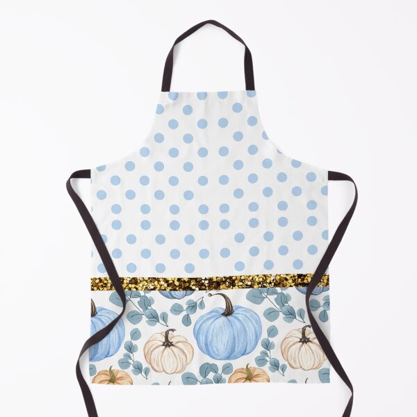 Item preview, Pumpkin White With Glitter (Blue Dots) designed and sold by SimplyMe-Plus.
