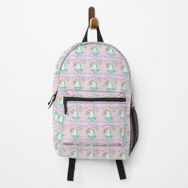 Item preview, Princess?...NOT, I Prefer Queen and Green Crowned Unicorn design for toddlers, princesses, pink lovers designed and sold by tranquilbeach.