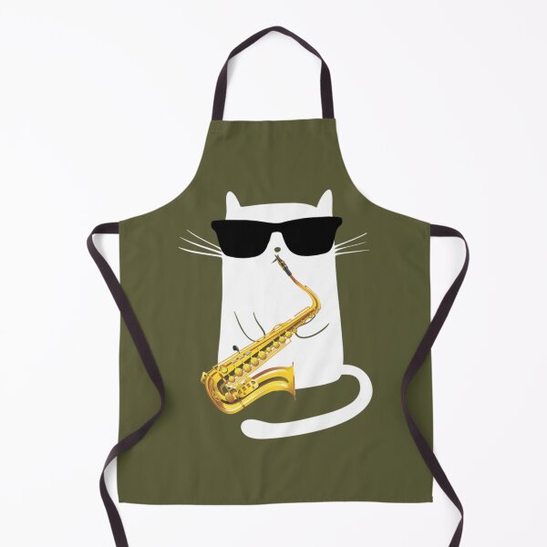 Item preview, Funny Cat Wearing Sunglasses Playing Saxophone designed and sold by JanBidinger.