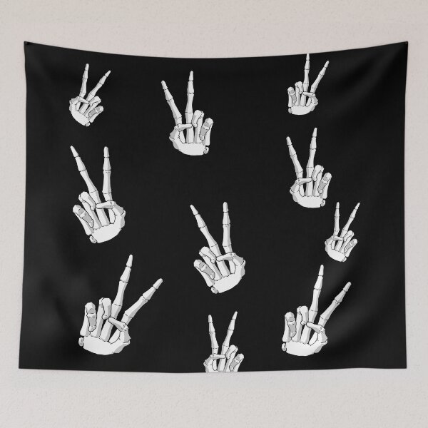 Item preview, Spooky Skeleton Hand Aesthetic Tiles designed and sold by Vedeme.