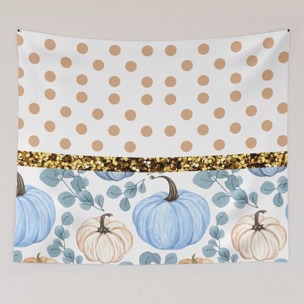 Item preview, Pumpkin White With Glitter (Tan Dots) designed and sold by SimplyMe-Plus.