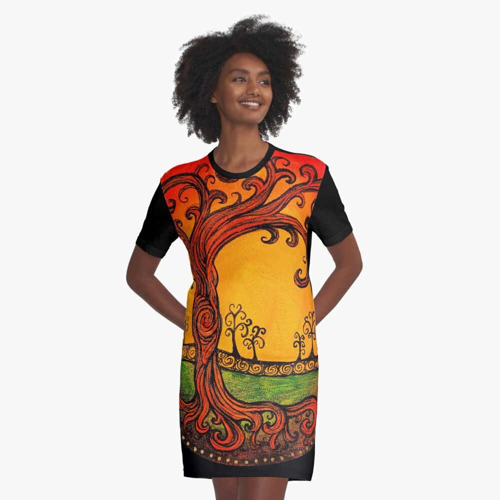 Item preview, Graphic T-Shirt Dress designed and sold by heartsake.