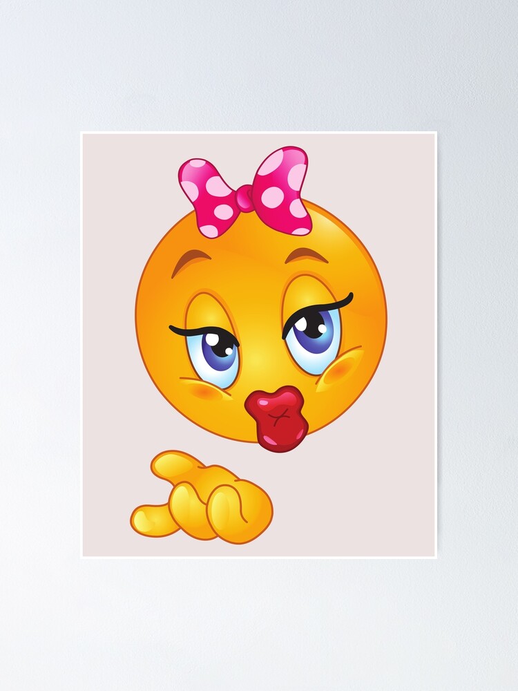 Lip Bite Emoji Biting Lip Emoji Poster For Sale By Jackking78