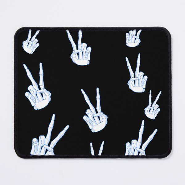 Item preview, Spooky Skeleton Hand Aesthetic Tiles Blue designed and sold by Vedeme.