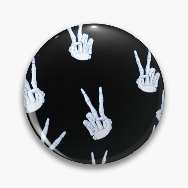 Item preview, Spooky Skeleton Hand Aesthetic Tiles Blue designed and sold by Vedeme.