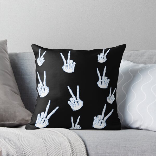 Item preview, Spooky Skeleton Hand Aesthetic Tiles Blue designed and sold by Vedeme.