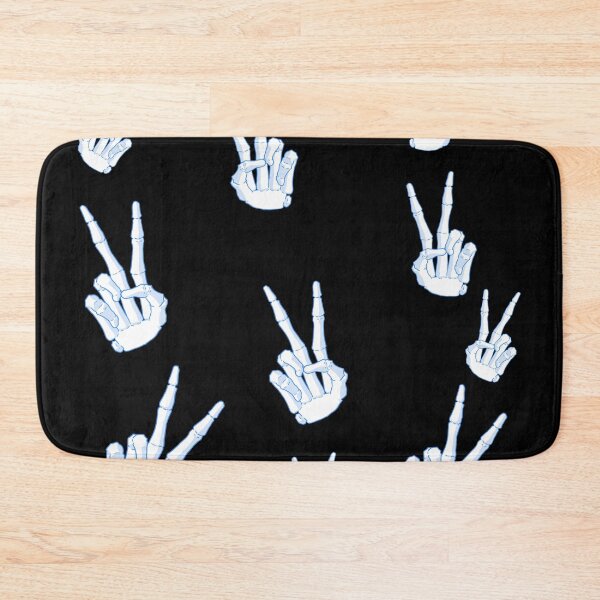 Item preview, Spooky Skeleton Hand Aesthetic Tiles Blue designed and sold by Vedeme.