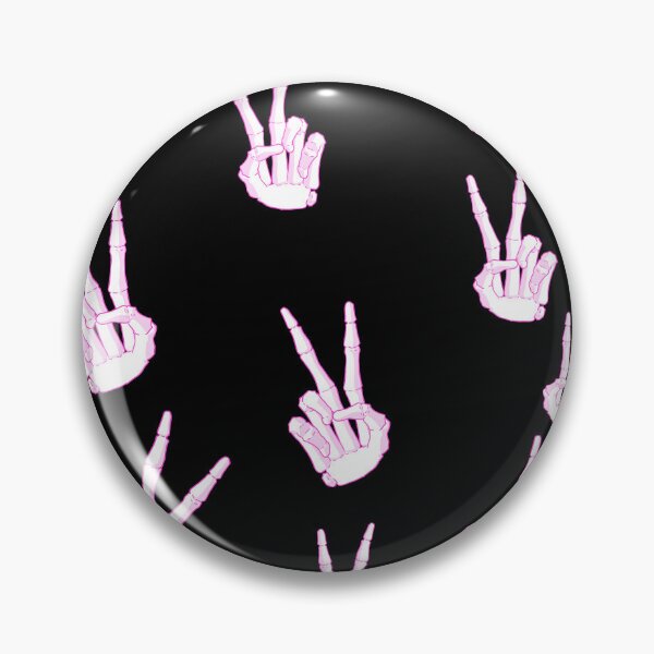Item preview, Spooky Skeleton Hand Aesthetic Tiles Pink designed and sold by Vedeme.