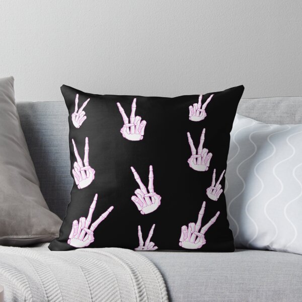 Item preview, Spooky Skeleton Hand Aesthetic Tiles Pink designed and sold by Vedeme.