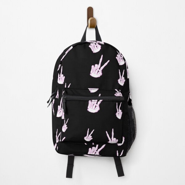 Item preview, Spooky Skeleton Hand Aesthetic Tiles Pink designed and sold by Vedeme.