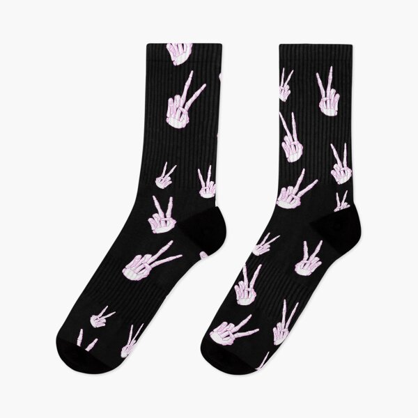 Item preview, Spooky Skeleton Hand Aesthetic Tiles Pink designed and sold by Vedeme.