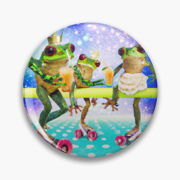 Item preview, Roller Disco Galaxy Frogs designed and sold by jolievbb.