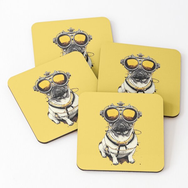 Item preview, Vintage pug portrait designed and sold by etherElric.